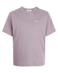 T-shirt girocollo viola chiaro di Adish