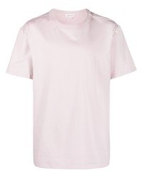 T-shirt girocollo viola chiaro di Alexander McQueen
