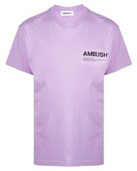 T-shirt girocollo viola chiaro di Ambush