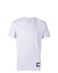 T-shirt girocollo viola chiaro di AMI Alexandre Mattiussi