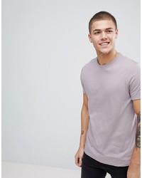 T-shirt girocollo viola chiaro di ASOS DESIGN