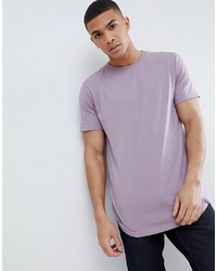 T-shirt girocollo viola chiaro di ASOS DESIGN