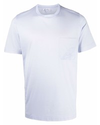T-shirt girocollo viola chiaro di Brioni