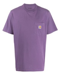 T-shirt girocollo viola chiaro di Carhartt WIP