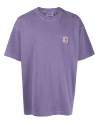 T-shirt girocollo viola chiaro di Carhartt WIP