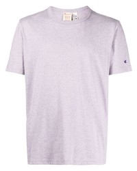 T-shirt girocollo viola chiaro di Champion