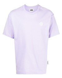 T-shirt girocollo viola chiaro di Chocoolate