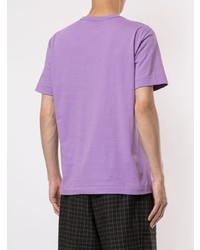 T-shirt girocollo viola chiaro di Comme Des Garcons Play