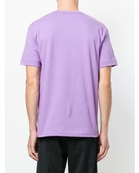 T-shirt girocollo viola chiaro di Comme Des Garcons Play