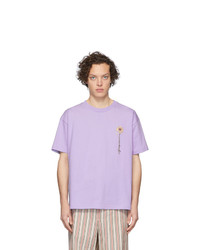T-shirt girocollo viola chiaro di Jacquemus