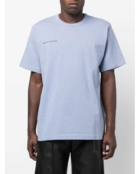 T-shirt girocollo viola chiaro di Helmut Lang