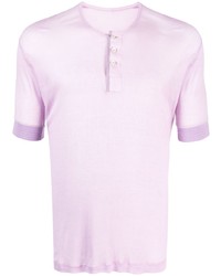 T-shirt girocollo viola chiaro di Maison Margiela