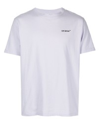 T-shirt girocollo viola chiaro di Off-White