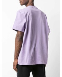 T-shirt girocollo viola chiaro di Supreme