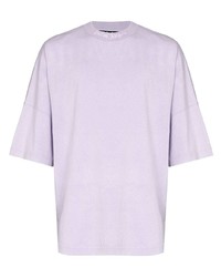 T-shirt girocollo viola chiaro di Palm Angels
