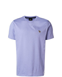 T-shirt girocollo viola chiaro di Ps By Paul Smith