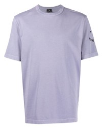 T-shirt girocollo viola chiaro di PS Paul Smith