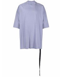 T-shirt girocollo viola chiaro di Rick Owens DRKSHDW