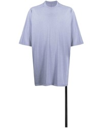 T-shirt girocollo viola chiaro di Rick Owens