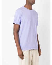 T-shirt girocollo viola chiaro di OSKLEN