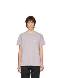 T-shirt girocollo viola chiaro di Schnaydermans