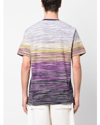 T-shirt girocollo viola chiaro di Missoni