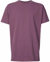 T-shirt girocollo viola melanzana