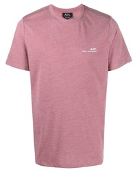 T-shirt girocollo viola melanzana di A.P.C.