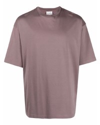 T-shirt girocollo viola melanzana di Acne Studios