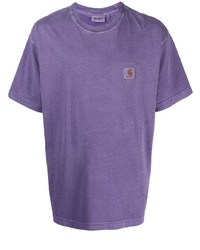 T-shirt girocollo viola melanzana di Carhartt WIP