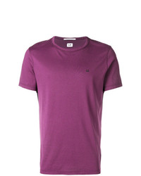 T-shirt girocollo viola melanzana di CP Company