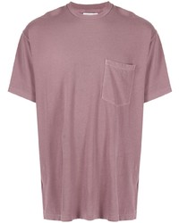 T-shirt girocollo viola melanzana di John Elliott