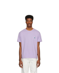 T-shirt girocollo viola melanzana di Polo Ralph Lauren