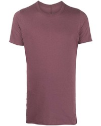 T-shirt girocollo viola melanzana di Rick Owens