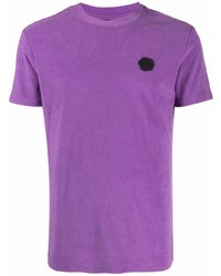 T-shirt girocollo viola melanzana di Viktor & Rolf