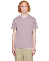 T-shirt girocollo viola melanzana di Vince
