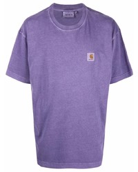 T-shirt girocollo viola di Carhartt WIP