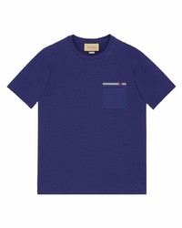 T-shirt girocollo viola di Gucci
