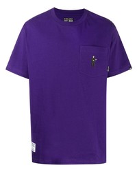 T-shirt girocollo viola di Izzue