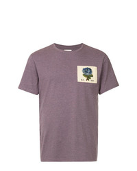 T-shirt girocollo viola di Kent & Curwen