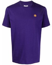 T-shirt girocollo viola di Kenzo
