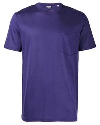 T-shirt girocollo viola di Lanvin