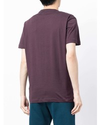T-shirt girocollo viola di Ea7 Emporio Armani