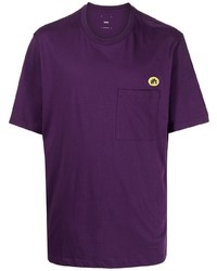 T-shirt girocollo viola di Oamc