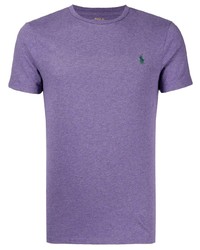T-shirt girocollo viola di Polo Ralph Lauren