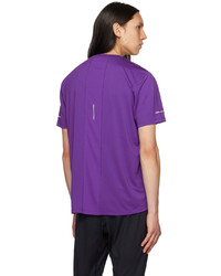 T-shirt girocollo viola di Asics