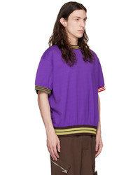 T-shirt girocollo viola di Jacquemus