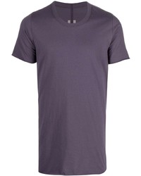 T-shirt girocollo viola di Rick Owens