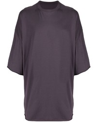 T-shirt girocollo viola di Rick Owens