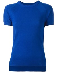 T-shirt lavorata a maglia blu di MICHAEL Michael Kors